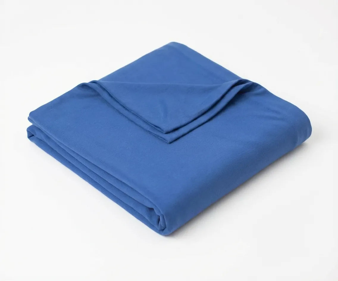 Bamboo Spandex Swaddle & Hat Set - Soft Loyal Blue