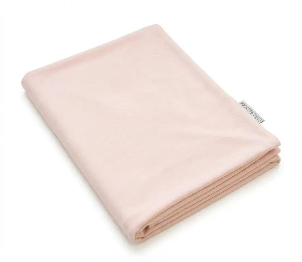 Bamboo Spandex Swaddle & Hat Set - Blush Beige